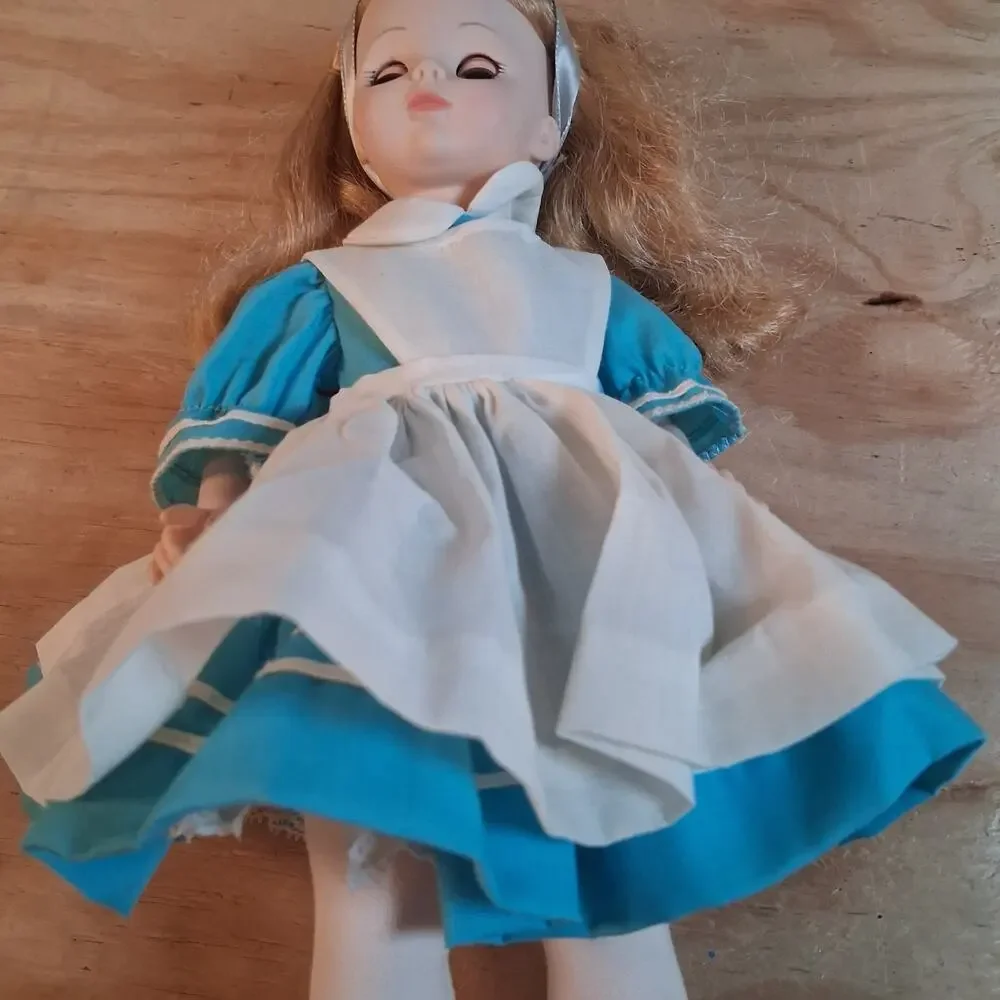 Madame Alexander Alice in Wonderland Doll Blue Dress Vintage 14 inch Toy Doll
